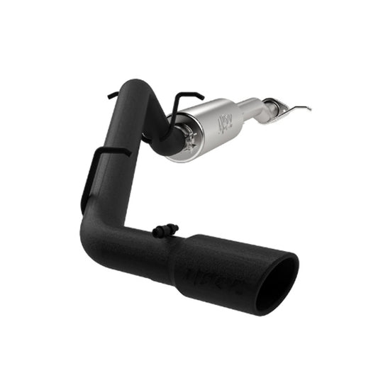 Fits 2016 Chevrolet Colorado 3in. Cat Back; Single Side; Black Coated - S5088BLK - Cat Back Exhaust Car Part People