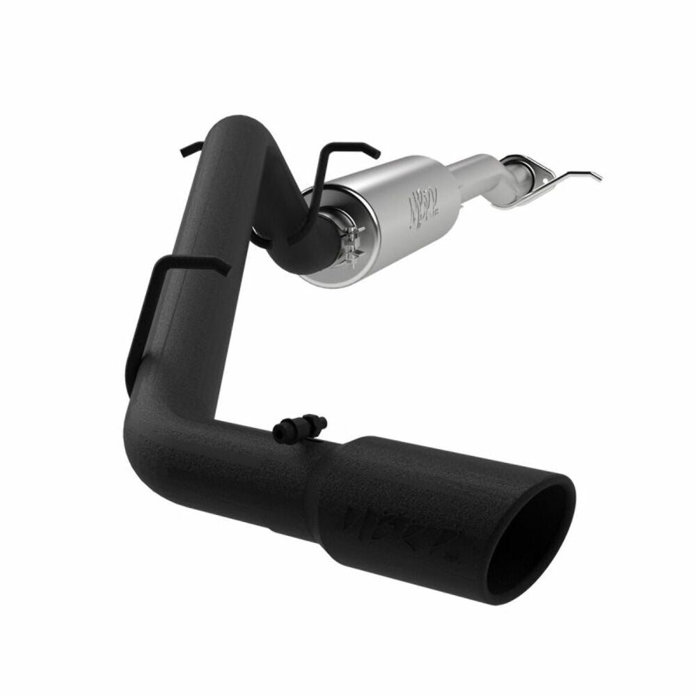 Fits 2017-2022 Chevrolet Colorado 3in. Cat Back; Turn Down; T409 - S5090BLK - Cat Back Exhaust Car Part People