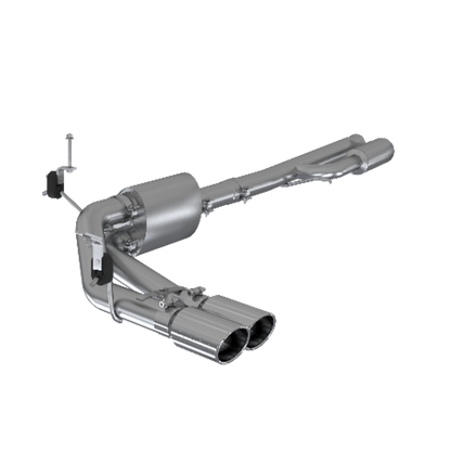 Fits 19-24 Chevrolet Silverado 1500 3" Cat Back Pre-Axle Dual Side Exit-S5092AL - Cat Back Exhaust Car Part People
