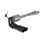 Fits 2019-2024 Silverado 1500 3" Cat Back Pre-Axle Dual Side Exit-Black-S5092BLK