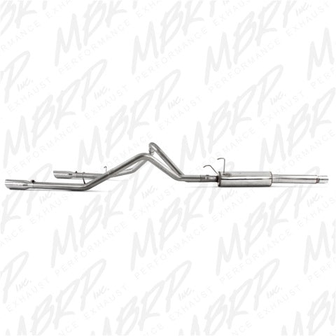 Fits 2003 Dodge Ram 1500 2 1/2in. Cat Back; Dual Split Rear; T409 - S5108409