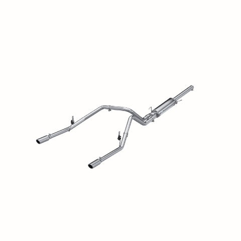 Fits 2004 Dodge Ram 1500 2 1/2in. Cat Back; Dual Split Rear; AL - S5112AL
