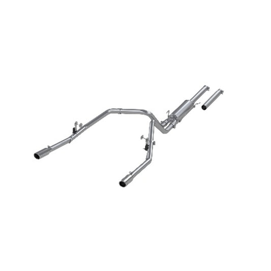 Fits 2004 Dodge Ram 1500 2 1/2in. Cat Back; Dual Split Rear; AL - S5112AL - Cat Back Exhaust Car Part People