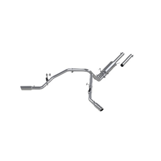 Fits 2004-2005 Dodge Ram 1500 2 1/2in. Cat Back; Dual Split Side; AL - S5114AL - Cat Back Exhaust Car Part People