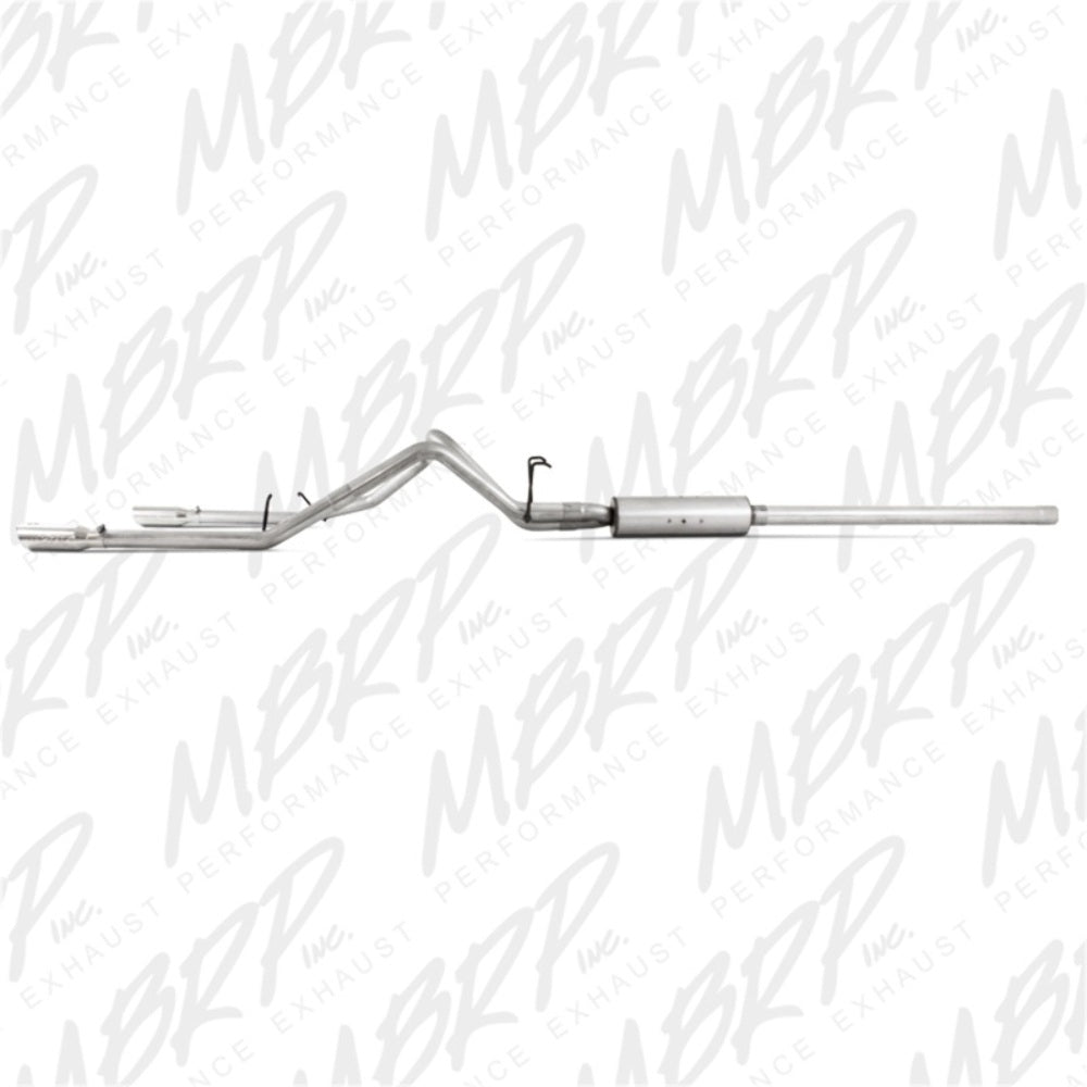 Fits 2007-2008 Dodge Ram 1500 2 1/2in. Cat Back; Dual Split Rear; AL - S5126AL - Cat Back Exhaust Car Part People