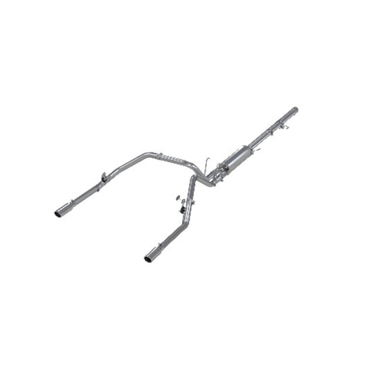 Fits 2007-2008 Dodge Ram 1500 2 1/2in. Cat Back; Dual Split Rear; AL - S5126AL - Cat Back Exhaust Car Part People
