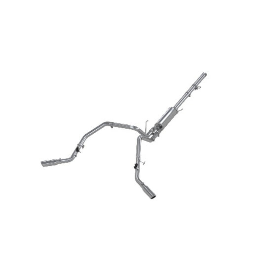 Fits 2006 Dodge Ram 1500 2 1/2in. Cat Back; Dual Split Side; AL - S5128AL - Cat Back Exhaust Car Part People
