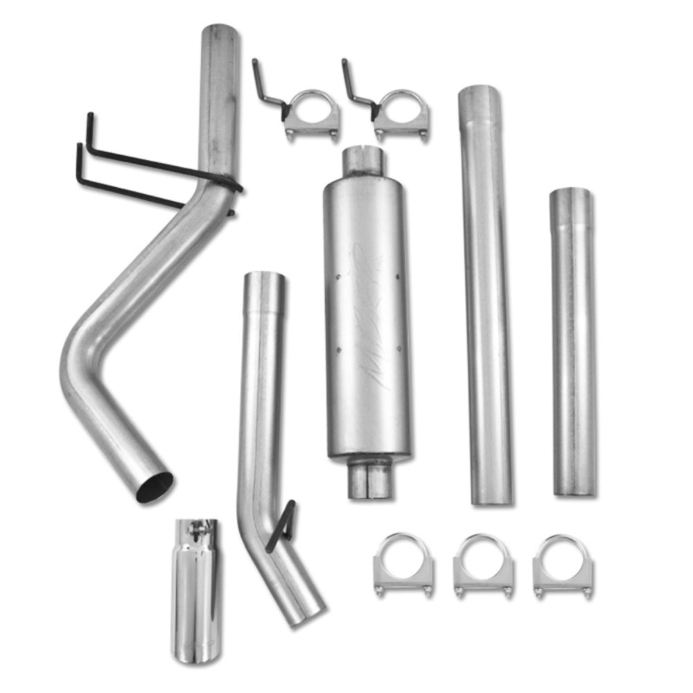Fits 2009-2010 Dodge Ram 1500 3in. Cat Back; Single Side; AL - S5142AL - Cat Back Exhaust Car Part People