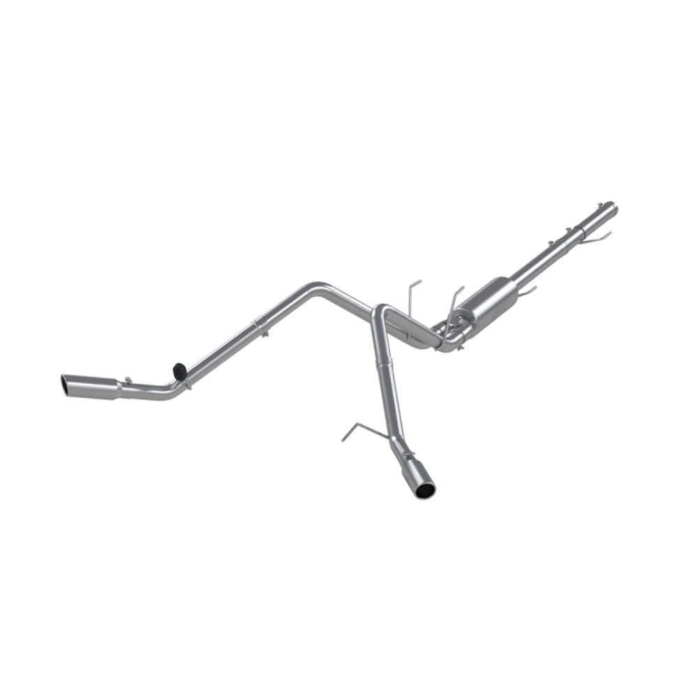 Fits 2009-2010 Dodge Ram 1500 2 1/2in. Cat Back; Dual Split Side; T409-S5144409 - Cat Back Exhaust Car Part People