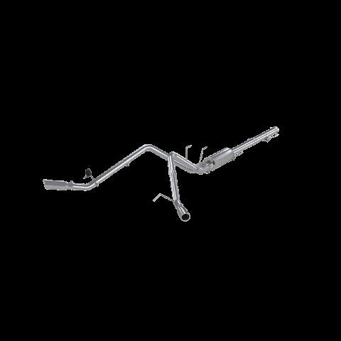 Fits 2009-2010 Dodge Ram 1500 2 1/2in. Cat Back; Dual Split Side; AL - S5144AL