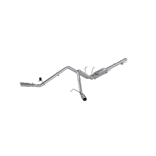 Fits 2009-2010 Dodge Ram 1500 2 1/2in. Cat Back; Dual Split Side; T409-S5144409 - Cat Back Exhaust Car Part People