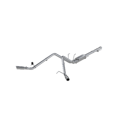 Fits 2009-2010 Dodge Ram 1500 2 1/2in. Cat Back; Dual Split Side; AL - S5144AL - Cat Back Exhaust Car Part People