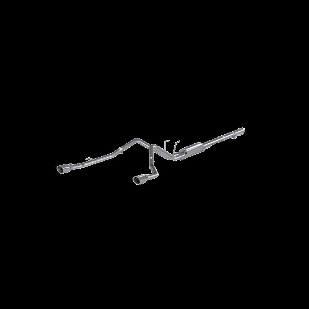Fits 2009-2010 Dodge Ram 1500 2 1/2" Cat Back Dual Split Rear-S5146409 - Cat Back Exhaust Car Part People