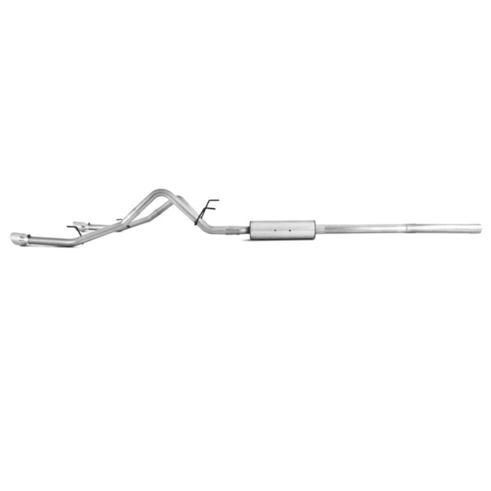 Fits 09-10 Dodge Ram 1500 2 1/2" Cat Back Dual Split Rear AL-S5146AL - Cat Back Exhaust Car Part People