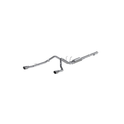 Fits 09-10 Dodge Ram 1500 2 1/2" Cat Back Dual Split Rear AL-S5146AL - Cat Back Exhaust Car Part People