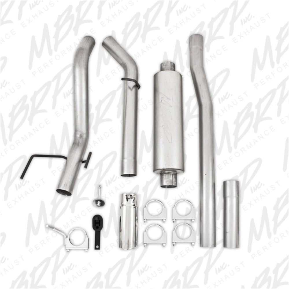 Fits 2003-2010 Dodge Ram 2500 3in. Cat Back; Single Side Exit; AL - S5148AL - Cat Back Exhaust Car Part People