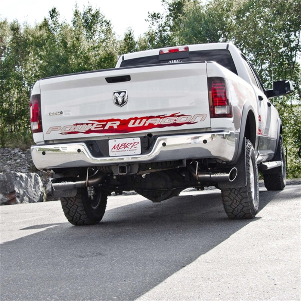 Fits 2014-2024 Ram 2500 4in. Cat Back;Dual Split Side Exit; AL - S5151AL - Cat Back Exhaust Car Part People