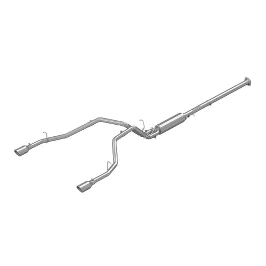 Fits 2019-2020 Ram 1500 3in. Cat Back; 2.5in. Dual Split Rear; T409 - S5152409 - Cat Back Exhaust Car Part People