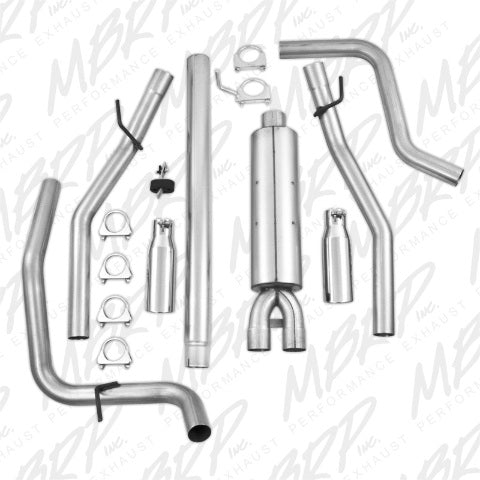Fits 2008 Ford F-150 2 1/2in. Cat Back; Dual Split Rear; AL - S5202AL