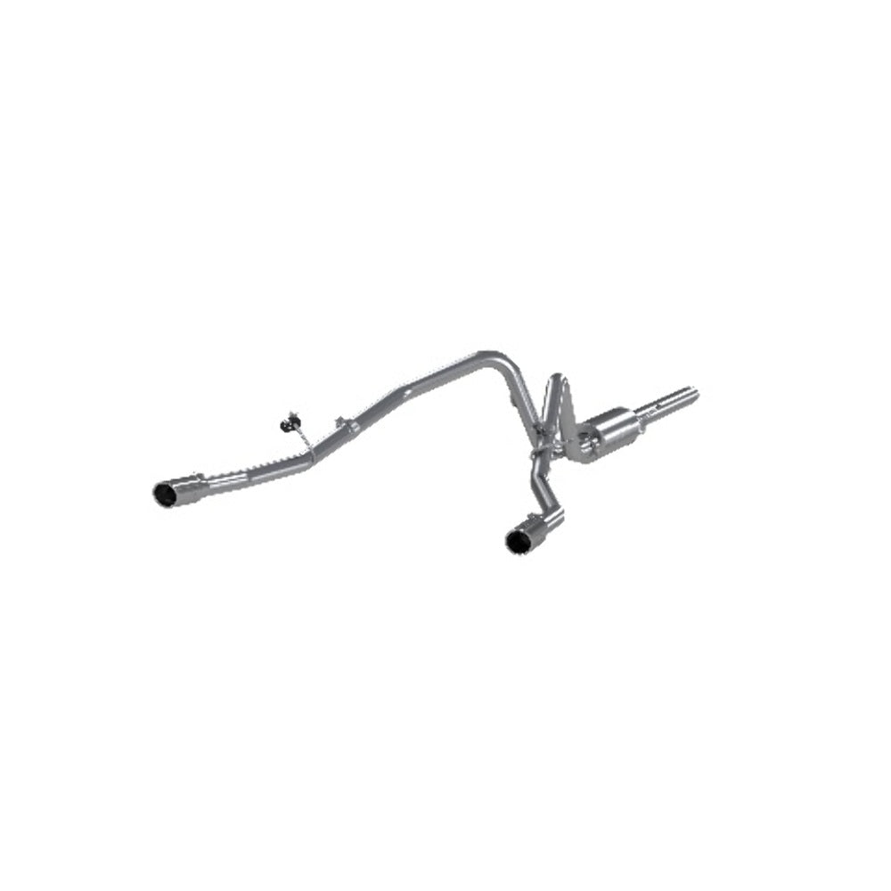Fits 2008 Ford F-150 2 1/2in. Cat Back; Dual Split Rear; AL - S5202AL - Cat Back Exhaust Car Part People
