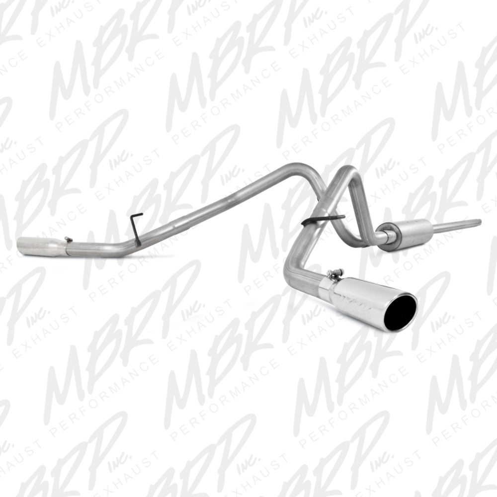 Fits 2005-2008 Ford F-150 2 1/2in. Cat Back; Dual Split Side; AL - S5204AL - Cat Back Exhaust Car Part People