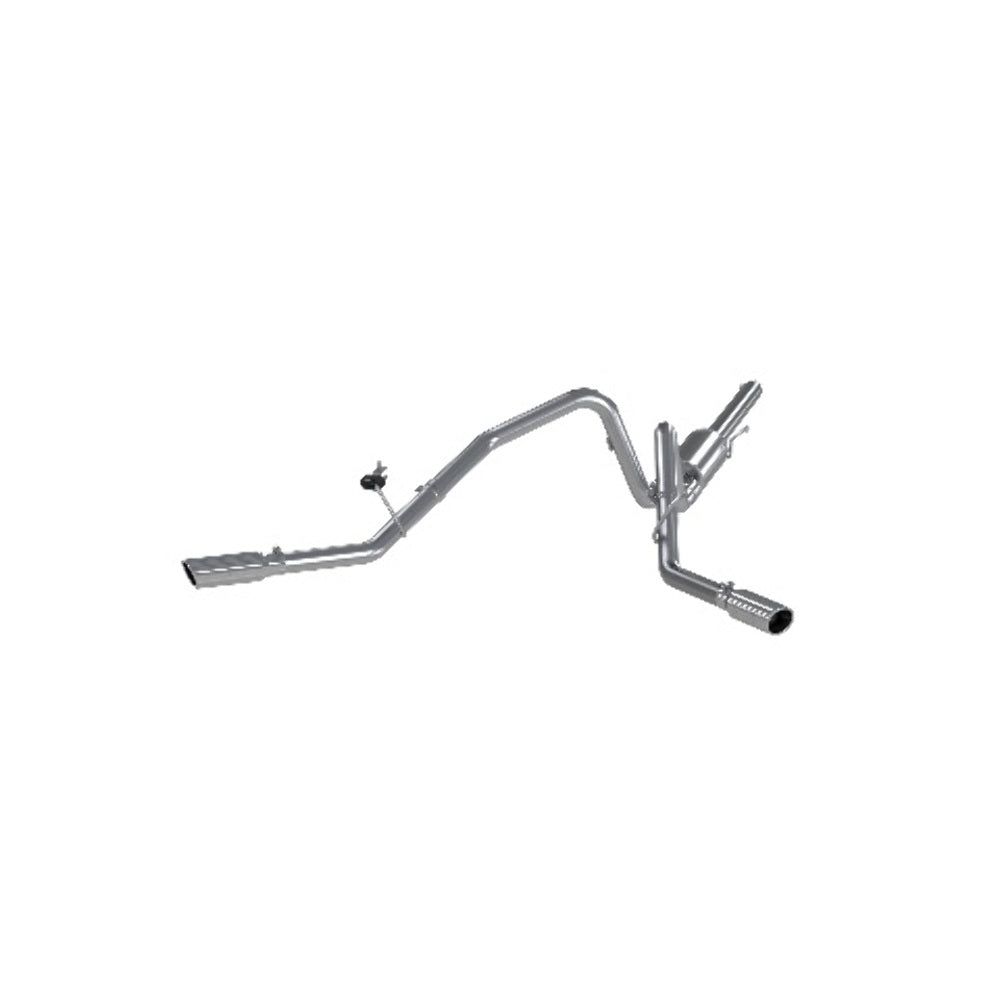 Fits 2005-2008 Ford F-150 2 1/2in. Cat Back; Dual Split Side; AL - S5204AL - Cat Back Exhaust Car Part People