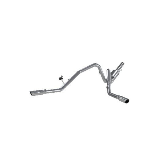 Fits 2005-2008 Ford F-150 2 1/2in. Cat Back; Dual Split Side; AL - S5204AL