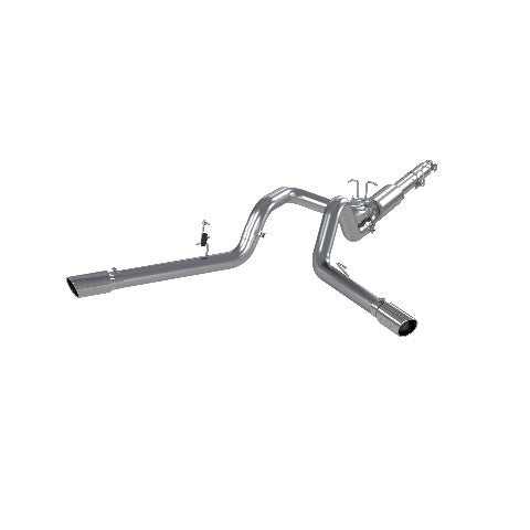 Fits 1999-2004 Ford F-350 Super Duty 4in. Cat Back; Dual Split Side; AL-S5208AL
