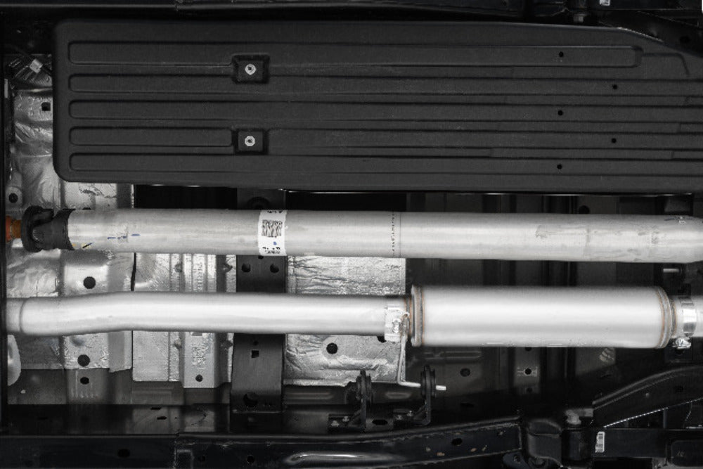 Fits 2021-2024 Ford F-150 4in. Cat Back; Single; T409 - S5209409