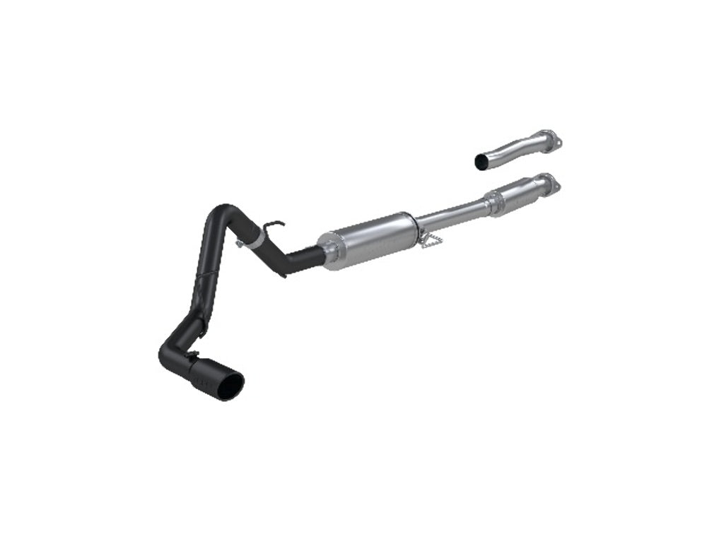 Fits 2021-2024 Ford F-150 3in. Cat Back; Single Side Exit; AL - S5211BLK - Cat Back Exhaust Car Part People