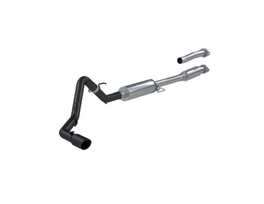 Fits 2021-2024 Ford F-150 3in. Cat Back; Single Side Exit; AL - S5211BLK - Cat Back Exhaust Car Part People