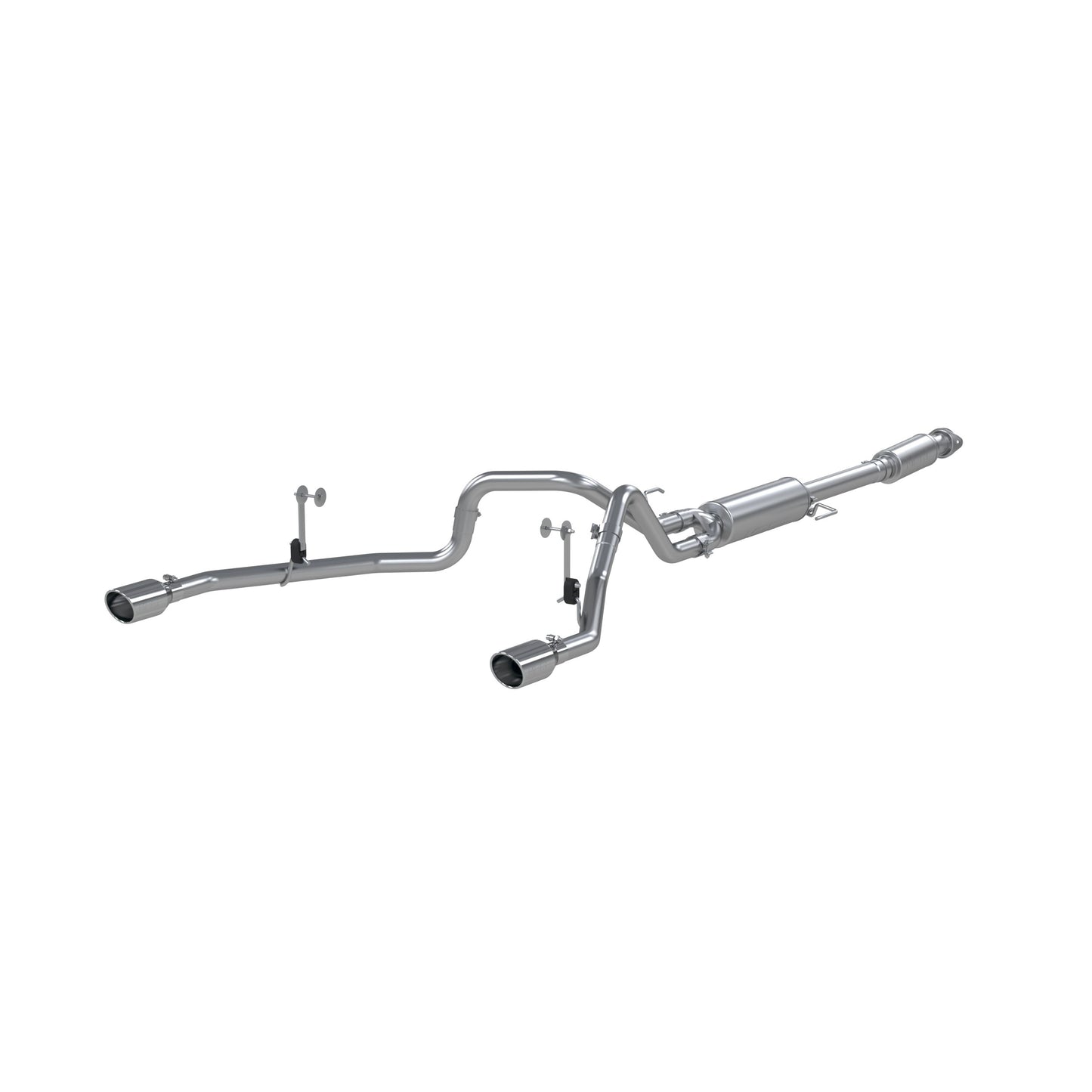 Fits 2021-2024 Ford F-150 3in. Cat Back; 2.5in. Dual Side Exit; AL - S5215AL - Cat Back Exhaust Car Part People