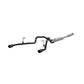 Fits 2021-2024 Ford F-150 3in. Cat Back; 2.5in. Dual Side Exit; BLK - S5215BLK