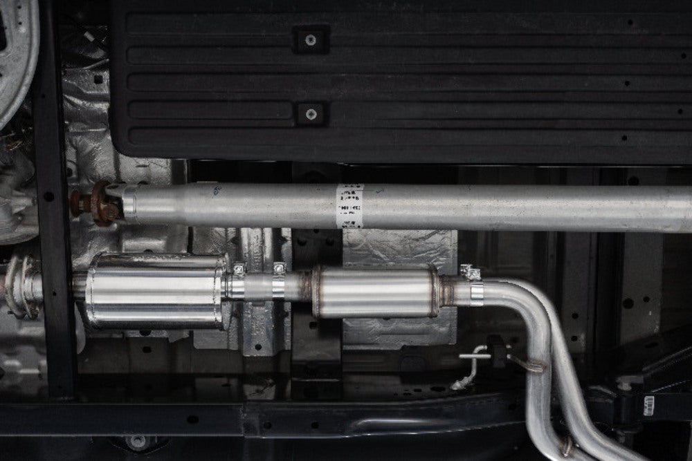 Fits 2021-2024 Ford F-150 3in. Cat-Back; 2.5in Pre-Axle; BLK - S5219BLK