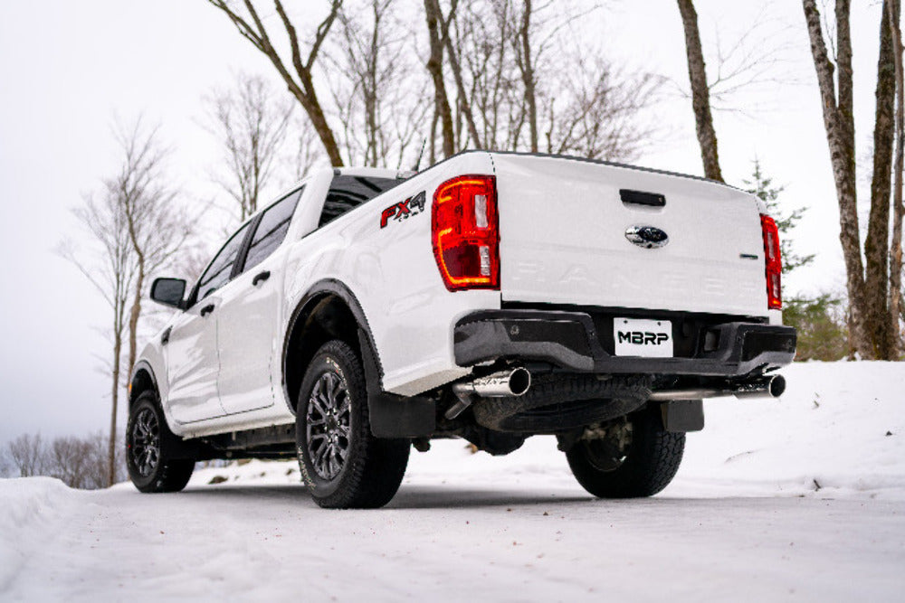 Fits 2019-2023 Ford Ranger 3" Cat Back, Single Side Exit, Black Coated-S5223BLK - Cat Back Exhaust Car Part People