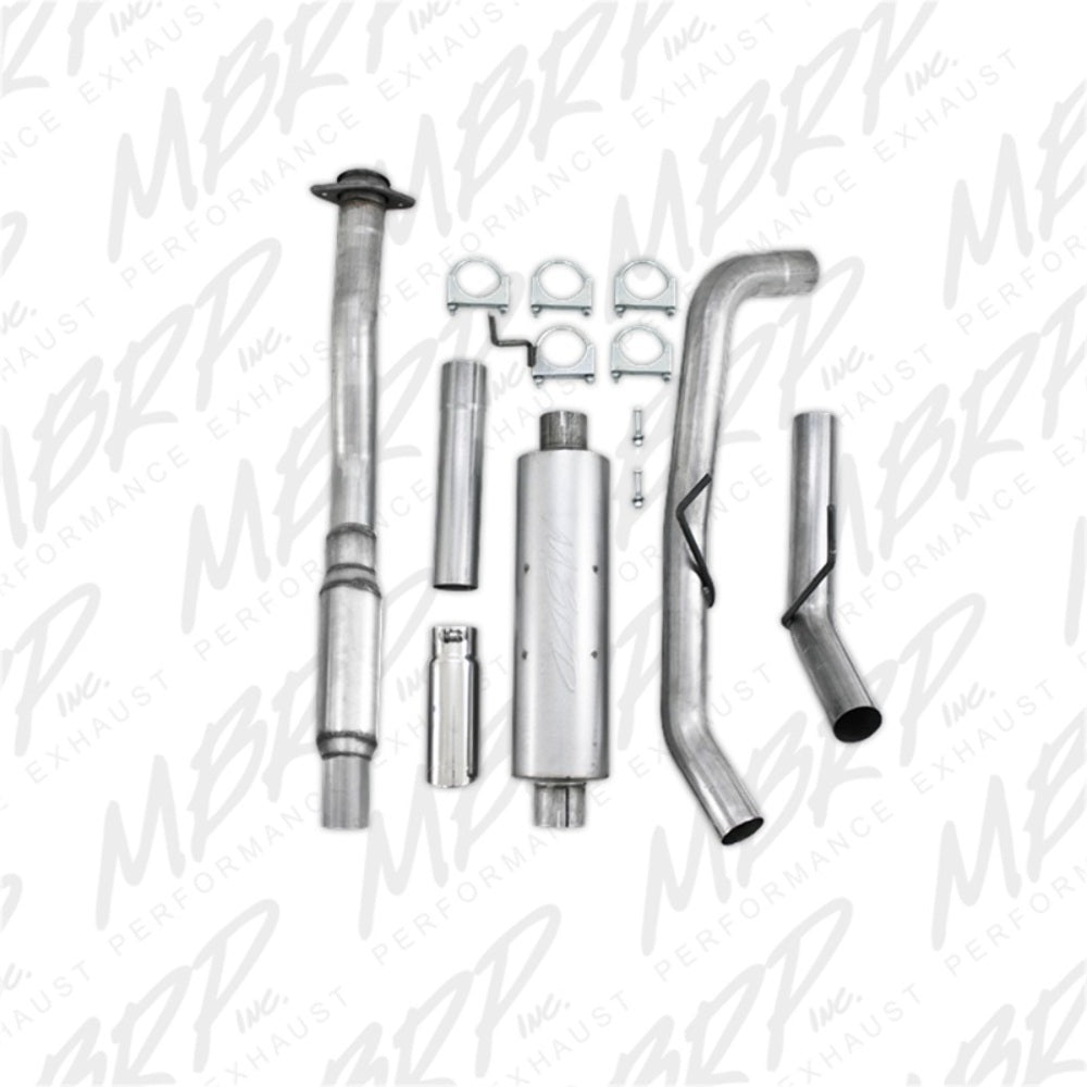 Fits 2011-2014 Ford F-150 3in. Cat Back; Single Side; AL - S5230AL - Cat Back Exhaust Car Part People