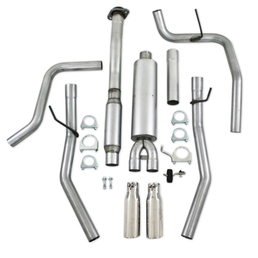 Fits 2011-2014 Ford F-150 2 1/2in. Cat Back; Dual Rear; AL - S5234AL - Cat Back Exhaust Car Part People