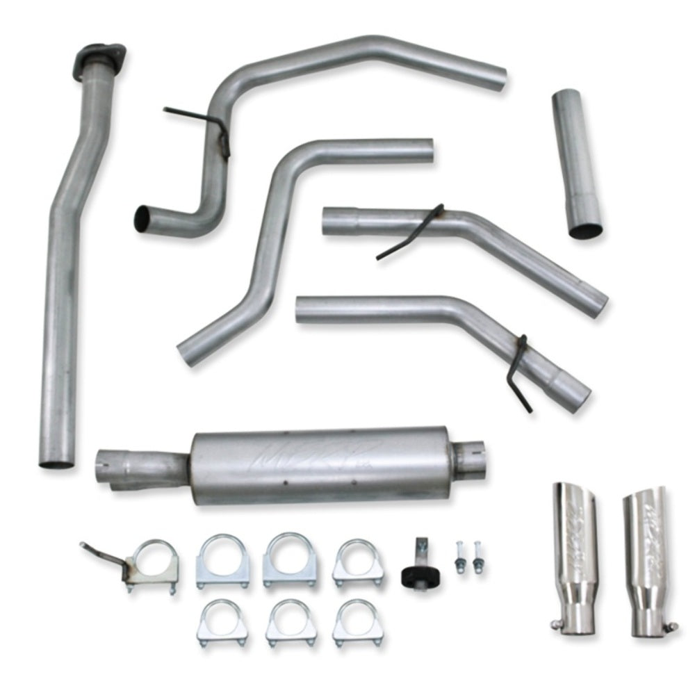 Fits 2011-2014 Ford F-150 2 1/2in. Cat Back; Dual Rear; AL - S5240AL - Cat Back Exhaust Car Part People