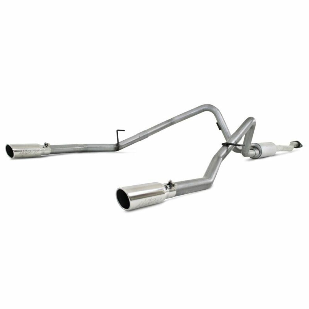Fits 2011-2014 Ford F-150 2 1/2in. Cat Back; Dual Rear; AL - S5240AL - Cat Back Exhaust Car Part People