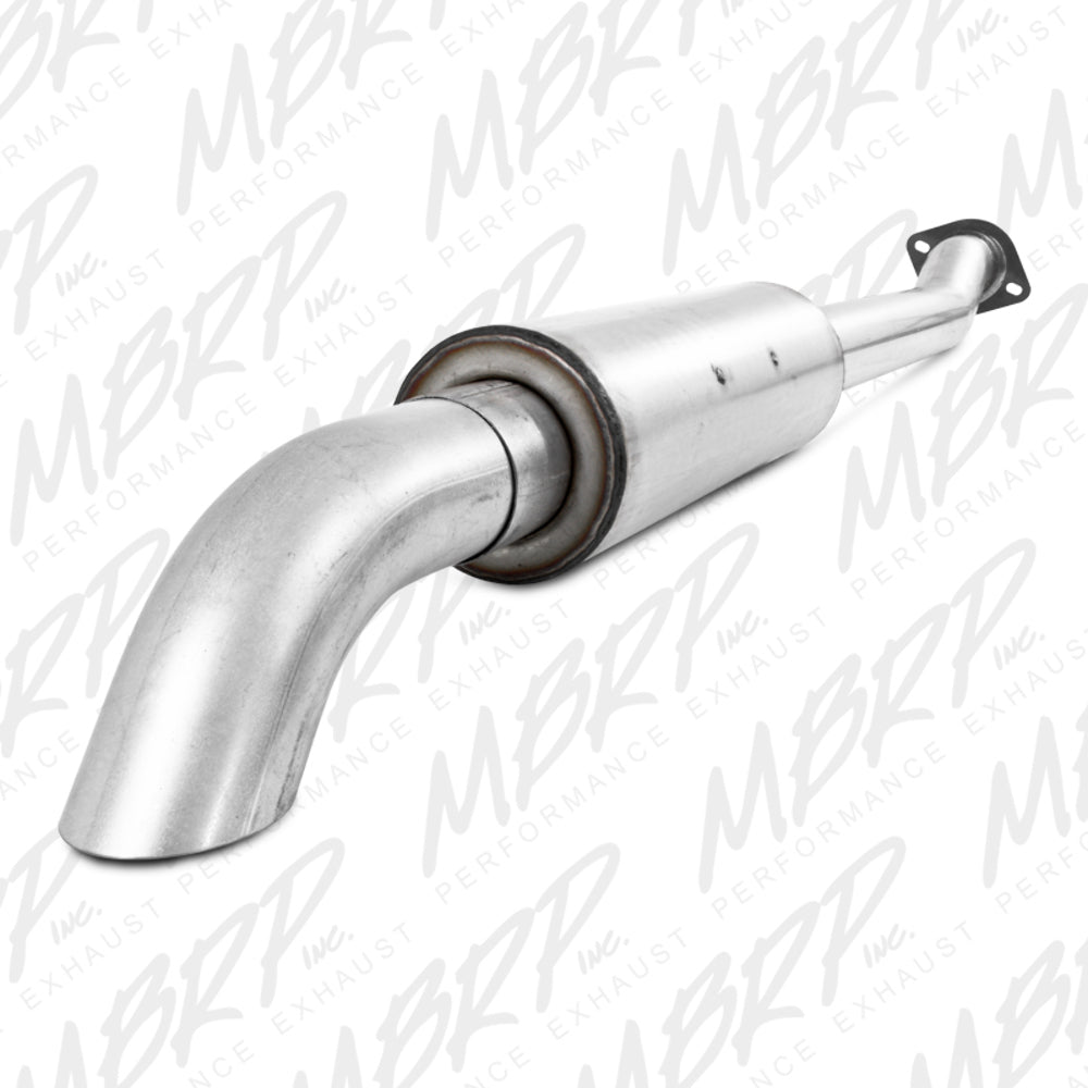 Fits 2011-2014 Ford F-150 3 in. Cat Back; Single Turn Down; AL - S5242AL - Cat Back Exhaust Car Part People