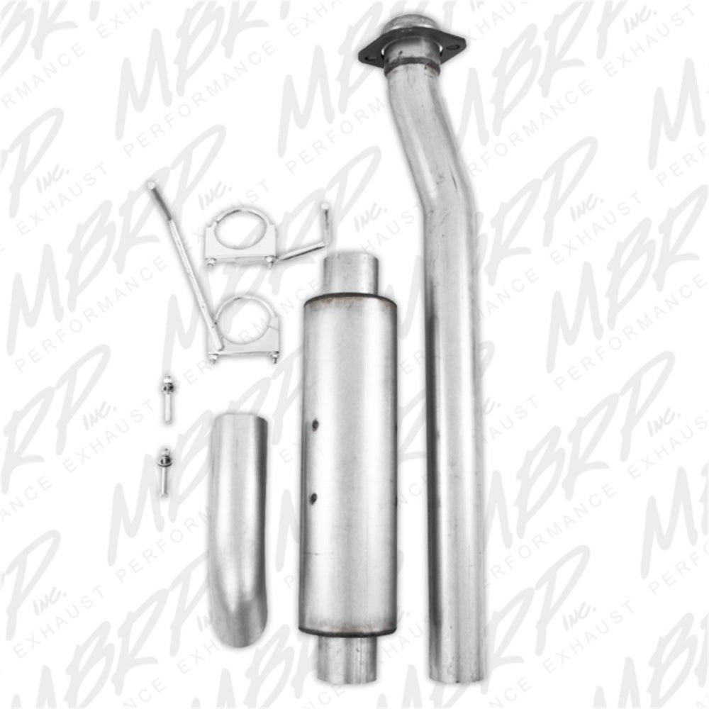 Fits 2011-2014 Ford F-150 3 in. Cat Back; Single Turn Down; AL - S5242AL - Cat Back Exhaust Car Part People