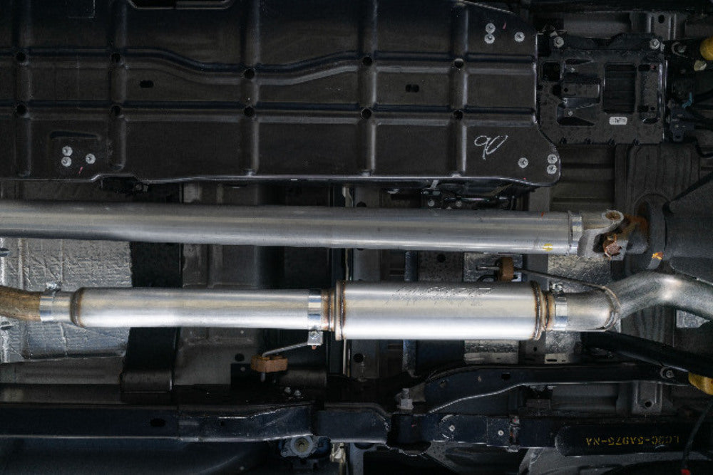 Fits 2017-22 Ford F-250 Super Duty 4" Resonator Back; Single Side; T304-S5247304