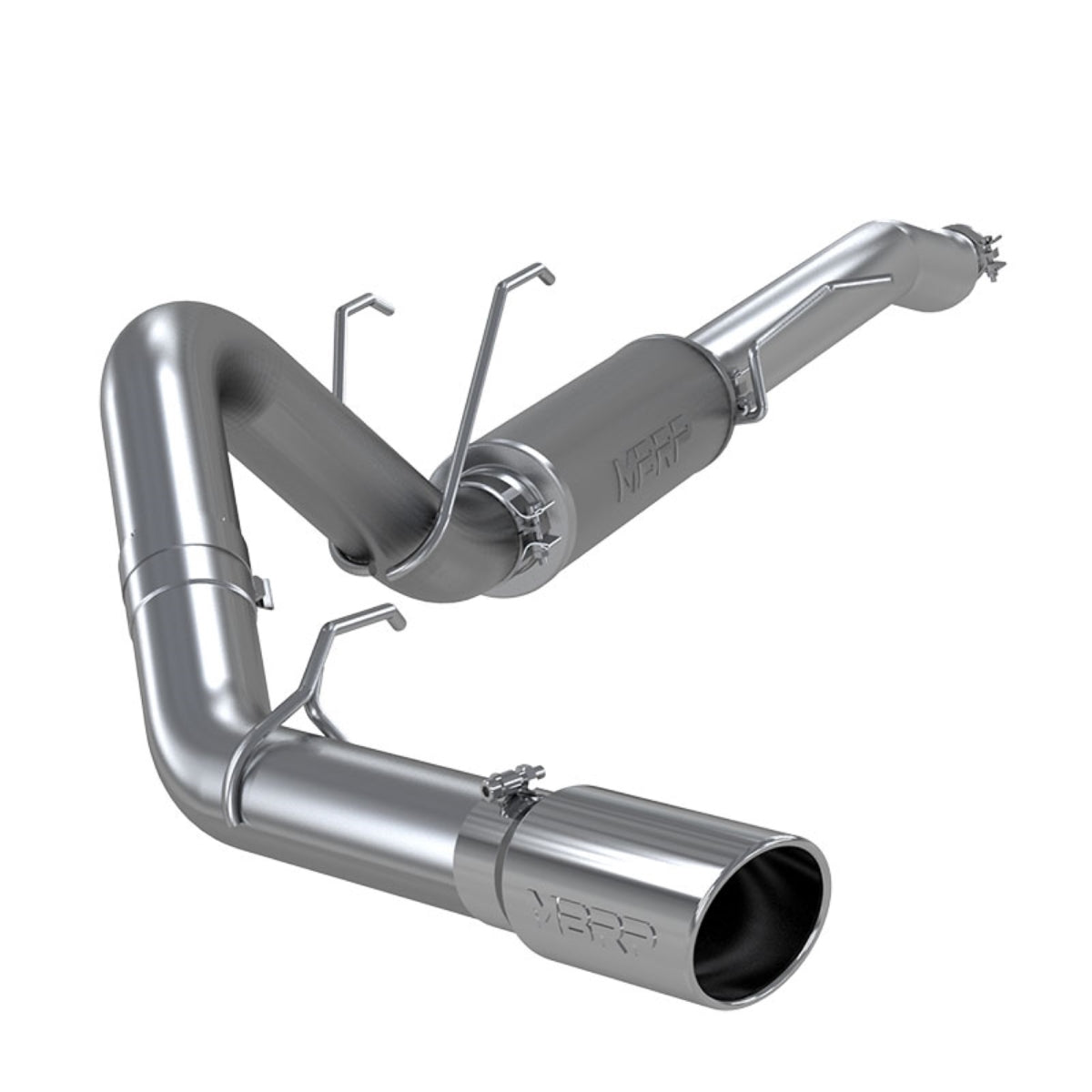 Fits 2017-22 Ford F-250 Super Duty 4" Resonator Back; Single Side; T304-S5247304 - Exhaust Systems Car Part People