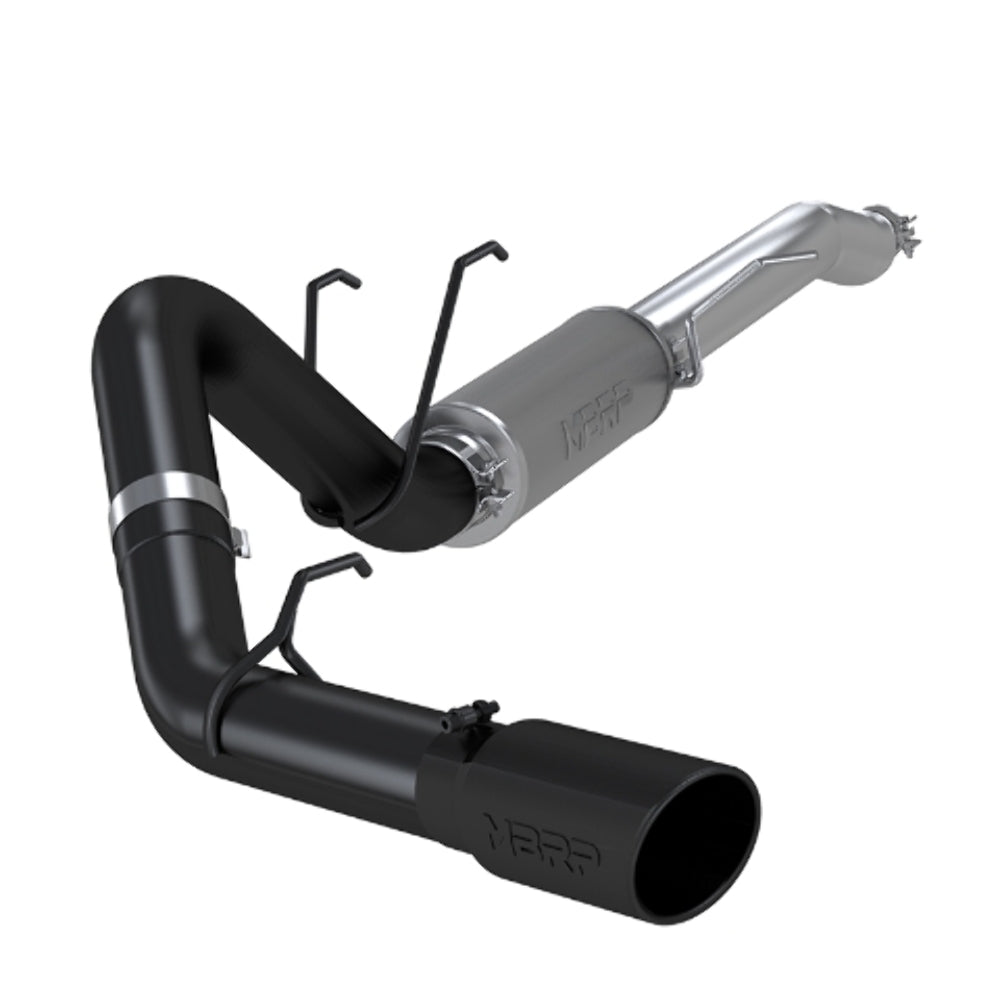 Fits 17-20 F-350 Super Duty 4" Resonator Back Single Side Black Coated-S5247BLK - Exhaust Systems Car Part People