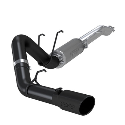 Fits 17-20 F-350 Super Duty 4" Resonator Back Single Side Black Coated-S5247BLK - Exhaust Systems Car Part People