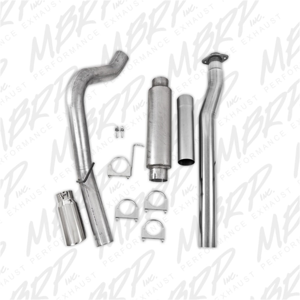 Fits 2011-2014 Ford F-150 4in. Cat Back; Single Side; EcoBoost; AL - S5248AL - Cat Back Exhaust Car Part People