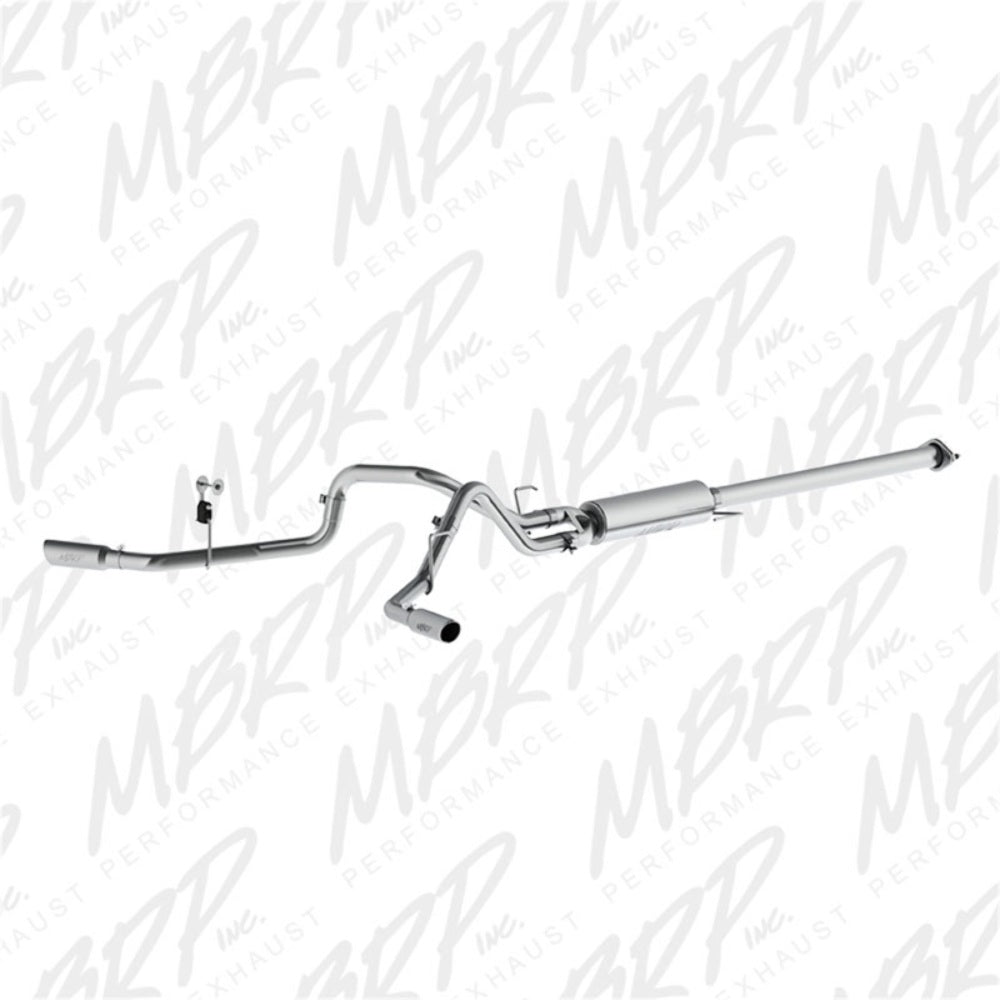 Fits 2016-2020 Ford F-150 2 1/2in. Cat Back; Dual Side Exit; AL - S5254AL - Cat Back Exhaust Car Part People