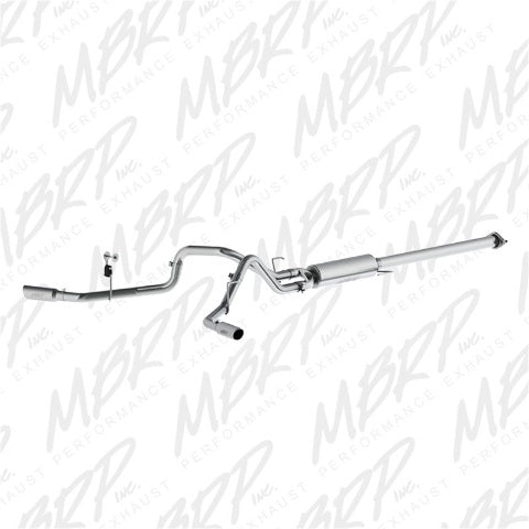 Fits 2016-2020 Ford F-150 2 1/2in. Cat Back; Dual Side Exit; AL - S5254AL