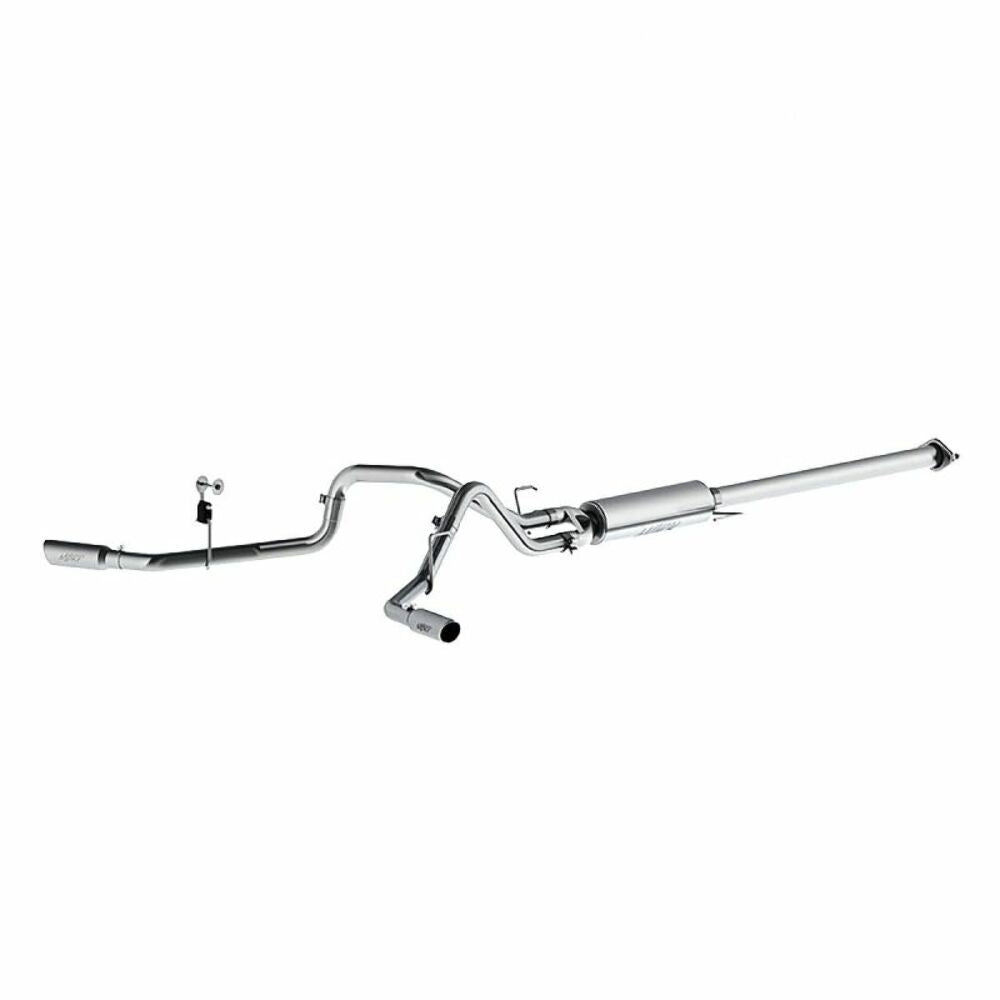 Fits 2016-2020 Ford F-150 2 1/2in. Cat Back; Dual Side Exit; AL - S5254AL - Cat Back Exhaust Car Part People