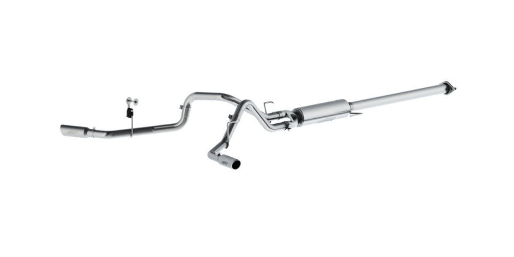 Fits 2016-2020 Ford F-150 2 1/2in. Cat Back; Dual Side Exit; AL - S5254AL - Cat Back Exhaust Car Part People